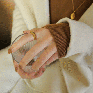 Bague anti-anxiété gravure femme / homme