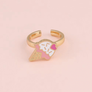Bague anti stress enfant glace